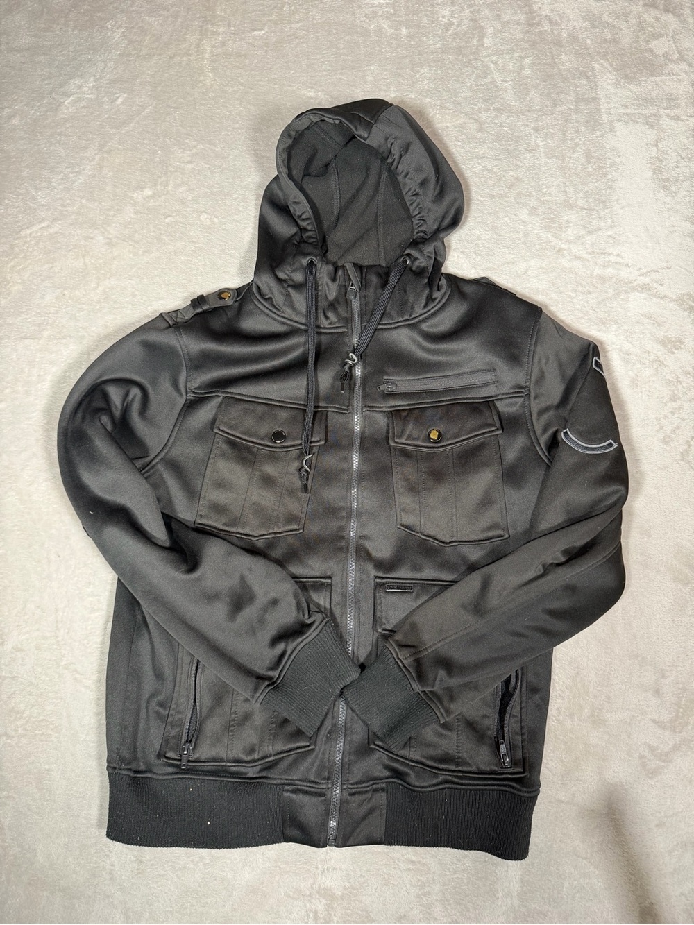 Empyre Black Hooded Field Jacket